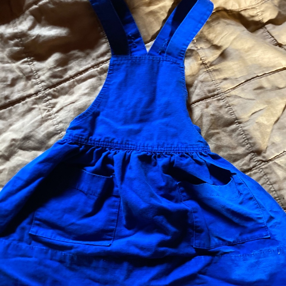 The hey gang kids pinafore sky blue